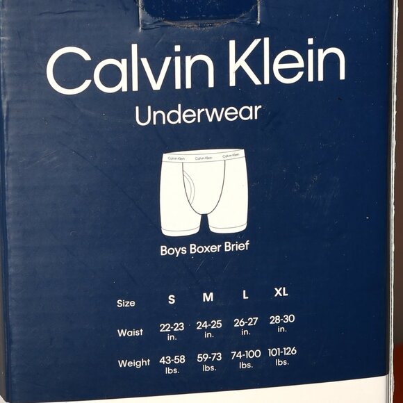 Boys Boxer Briefs Cotton Stretch Tag-Free,6 Pack ,Calvin Klein - Picture 4 of 4